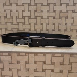 Joe's Men's Leather Wrapped Buckle Belt